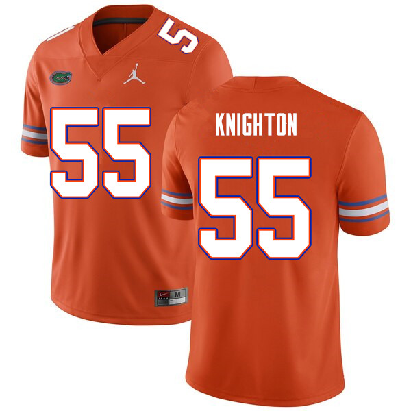 Men #55 Hayden Knighton Florida Gators College Football Jerseys Sale-Orange